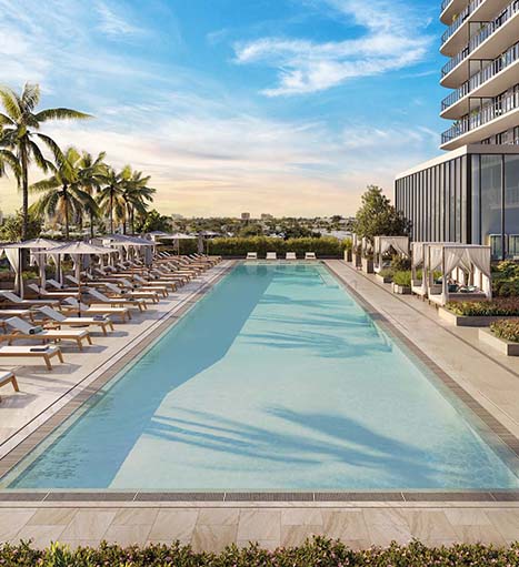 72 Park Miami Beach Amenities - 150-foot Pool